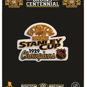 1929 Boston Bruins Stanley Cup Champions Patch